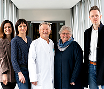 (v.l.) Susan Rönnebeck, Dr. Jana Fruth, Prof. Frank Meyer, Ute Klanten, André Helm